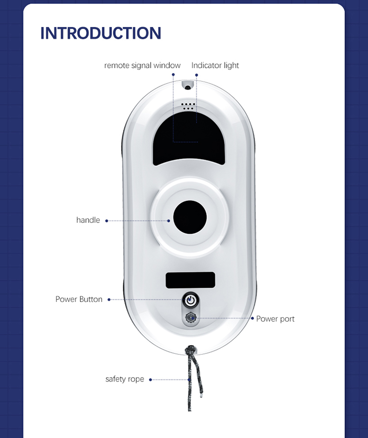 Cleaning Robot W12, Smart Window Cleaner W12, Window Cleaning Robot, Vacuum Cleaner Cleaning Robot, Automatic Cleaning Robot, W12 Cleaning Robot